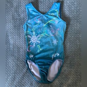 GK Snowflake Gymnastics Leotard